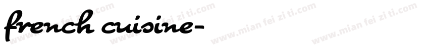 french cuisine字体转换